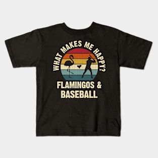 Baseball and Flamingo Kids T-Shirt